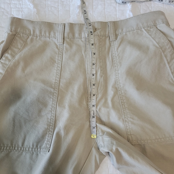 Old Navy Workwear Cargo Pants 32x32 Straight NWT Light Khaki 100% Cotton - Picture 9 of 11